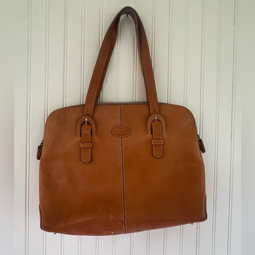 TOD's Tan Leather Handbag